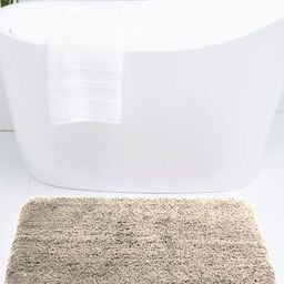 LUXEHOME INTERNATIONAL Vegas Beige 2800 GSM Ultra Soft Microfibre Anti-Skid Bath Rug-picture-7