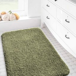 LUXEHOME INTERNATIONAL Vegas Green 2800 GSM Ultra Soft Microfiber Anti-Skid Bath Rug-picture-31