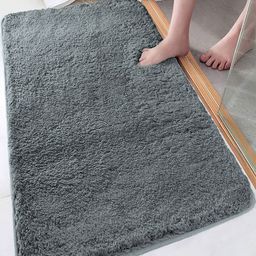 LUXEHOME INTERNATIONAL Vegas Grey 2800 GSM Ultra Soft Microfiber Anti-Skid Bath Rug-picture-38