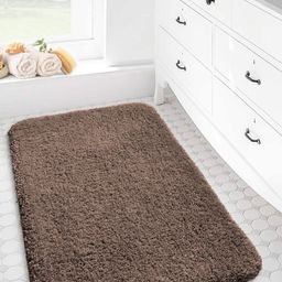 LUXEHOME INTERNATIONAL Vegas Brown 2800 GSM Ultra Soft Microfiber Anti-Skid Bath Rugs-picture-32