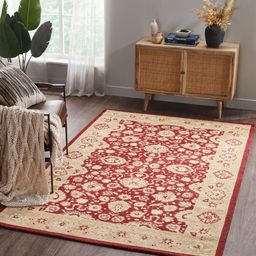 MYTRIDENT Maroon  Beige Traditional Carpet-picture-47