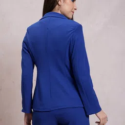 Tokyo Talkies Notched Lapel Collar Coat with Shorts image 5