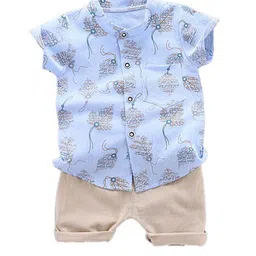 StyleCast Infant Boys Printed Shirt with Shorts-picture-25