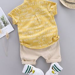 StyleCast Infant Boys Printed Shirt with Shorts-picture-19