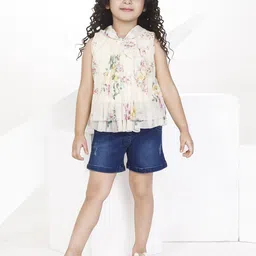 Peppermint Girls Printed Top with Shorts-picture-44