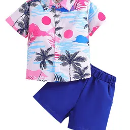 StyleCast x Revolte Boys Printed Shirt Collar Shirt With Short image 2