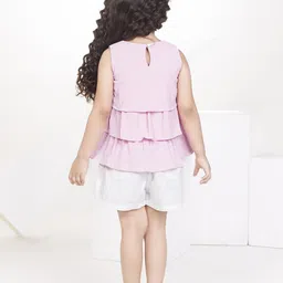 Peppermint Girls Checked Square Neck Top with Shorts image 5