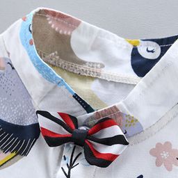 StyleCast Boys White Graphic Printed Shirt with Shorts image 4