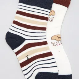 J Style Kids Pack of 2 Patterned Ankle Length Socks-picture-22