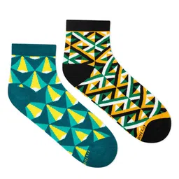 Dynamocks Pack Of 2 Patterned Ankle-Length Socks-picture-31