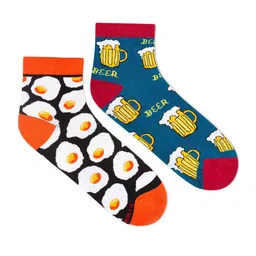 Dynamocks Unisex Pack Of 2 Patterned Ankle-length Socks-picture-20