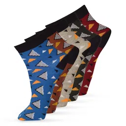 FRENCHIE Men Pack Of 5 Patterned Assorted Ankle-Length Socks-picture-28