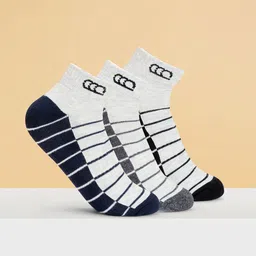 Ajile by Pantaloons Men Pack Of 3 Striped Cotton Ankle-Length Socks-picture-32