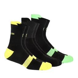 SuperGear Men Pack Of 3 Patterned  Cotton Ankle-Length Cycling Socks-image-56