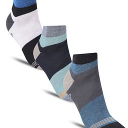 Dollar Socks Pack Of 3 Patterned Cotton Ankle-Length Socks-picture-38