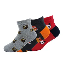 Mint & Oak Kids Pack Of 3 Patterned Ankle-Length Socks image 5