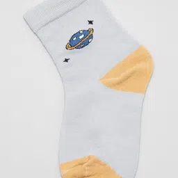 J Style Kids Pack of 2 Patterned Ankle Length Socks image 4