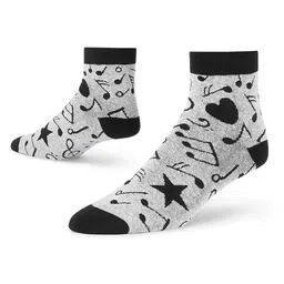 Dynamocks Unisex Pack of 4 Printed Ankle Length Socks image 5