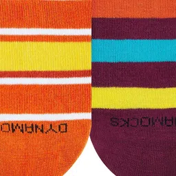 Dynamocks Unisex Pack Of 2 Striped Ankle-Length Socks image 4