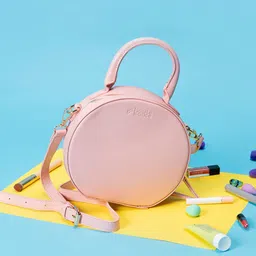 HAUTE SAUCE Pink PU Bowling Handheld Bag with Tasselled Detail-picture-23