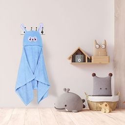 Cortina Blue 380 GSM Baby Hooded Bath Towel-picture-49