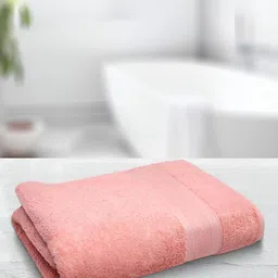 Signature Pink Cotton Bath Towel image 2
