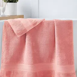 Signature Pink Cotton Bath Towel image 4