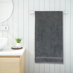 Welspun Grey Pure Cotton Anti Bacterial High Absorbency 380 GSM Bath Towel-picture-34