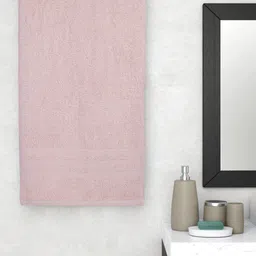 Cantabil Pink Solid Pure Cotton 400 GSM Bath Towel-image-40
