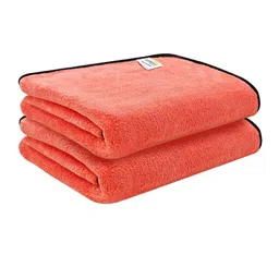 Softspun Microfiber Peach & Black 2 Pieces 300 GSM Anti-Bacterial Bath Towels-picture-24