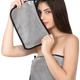 Softspun Microfiber Grey 4 Pieces 280 GSM Microfiber Face Towels image 2
