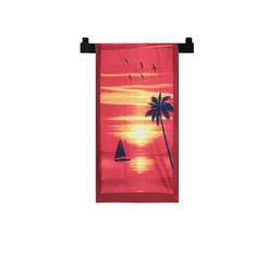 Kuber Industries Kids Set Of 2 Blue & Red Ocean & Sunrise Printed Super Absorbent 350 GSM Cotton Bath Towels image 2