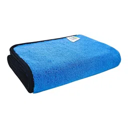 Softspun Microfiber Blue Microfiber Anti-Bacterial Extra Safe Bath Towel image 5