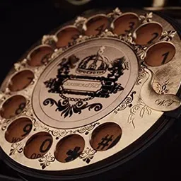 JUXORI Retro Rotary Phone, Vintage Corded Landline Phones Old Fashioned Home and Office Telephone with Redial Functions image 4