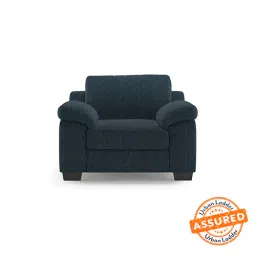 urban ladder create Esquel Premium 1 Seater Fabric Sofa in Indigo Blue Colour image 4