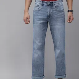 u.s. polo assn. denim co. U S Polo Assn Denim Co Men Blue Boot Cut Light Fade Stretchable Jeans image 1