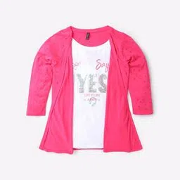 rio girls Graphic Print Twofer Top-picture-38