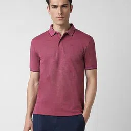peter england Men Polo T-Shirt with Ribbed Hems-picture-37