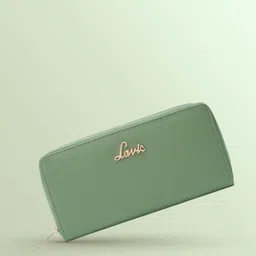 Women Casual Green Artificial Leather Wallet-image-2