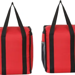 mobophono Combo pack of 2 lunch bag, tiffin bag red Waterproof Lunch Bag image 2