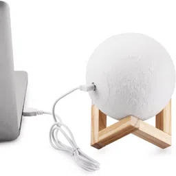 dirgh enterprise 3D Moon Shaped LED Lamp/ Moon Lunar moonlight Night Lamp (15 cm, Multicolor) Night Lamp (15 cm, Multicolor) Night Lamp image 2