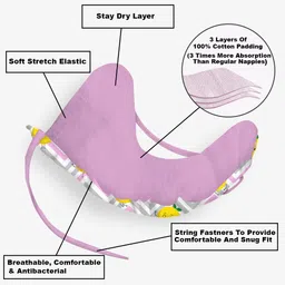 snugkins 100% Cotton Nappy Large Size (5-10Kg) Pack of 2 image 2