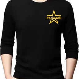 styleleader Men Printed Round Neck Polyester Black T-Shirt-picture-21