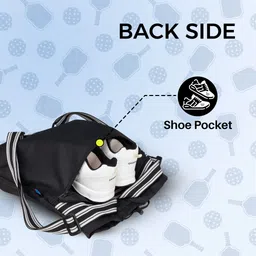 whackk Dink Black Wildstone Pickelball / Table Tennis TT Bag Lightweight Unisex image 4