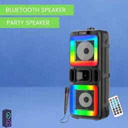 SACRO Pushpa (WIRELESS BLUETOOTH PARTY SPEAKER) Crystal Clear Sound With MicR137 40 W Bluetooth Party Speaker-image-20