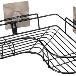 Bathroom 2 Hook Rack Stainless Steel, Bathroom Rack Steel Wall Shelf-image-4