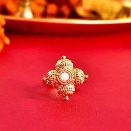 Voylla Gold-Plated Adjustable Finger Ring-picture-17