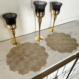 lavichitra Round Pack of 6 Table Placemat image 3