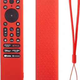 caldipree Front & Back Case for Sony Bravia Smart Tv 2023 Voice Remote RMF-TX910U Remote Protective Cover with Lanyard image 1