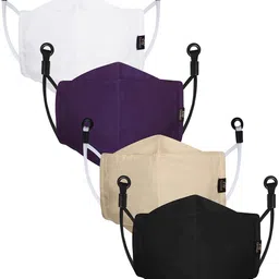 cenwell 4 Pc Kids Cotton 3D Face Mask 6 Layer Reusable for Boys Girls NEW MASK Reusable, Washable Cloth Mask With Melt Blown Fabric Layer image 4